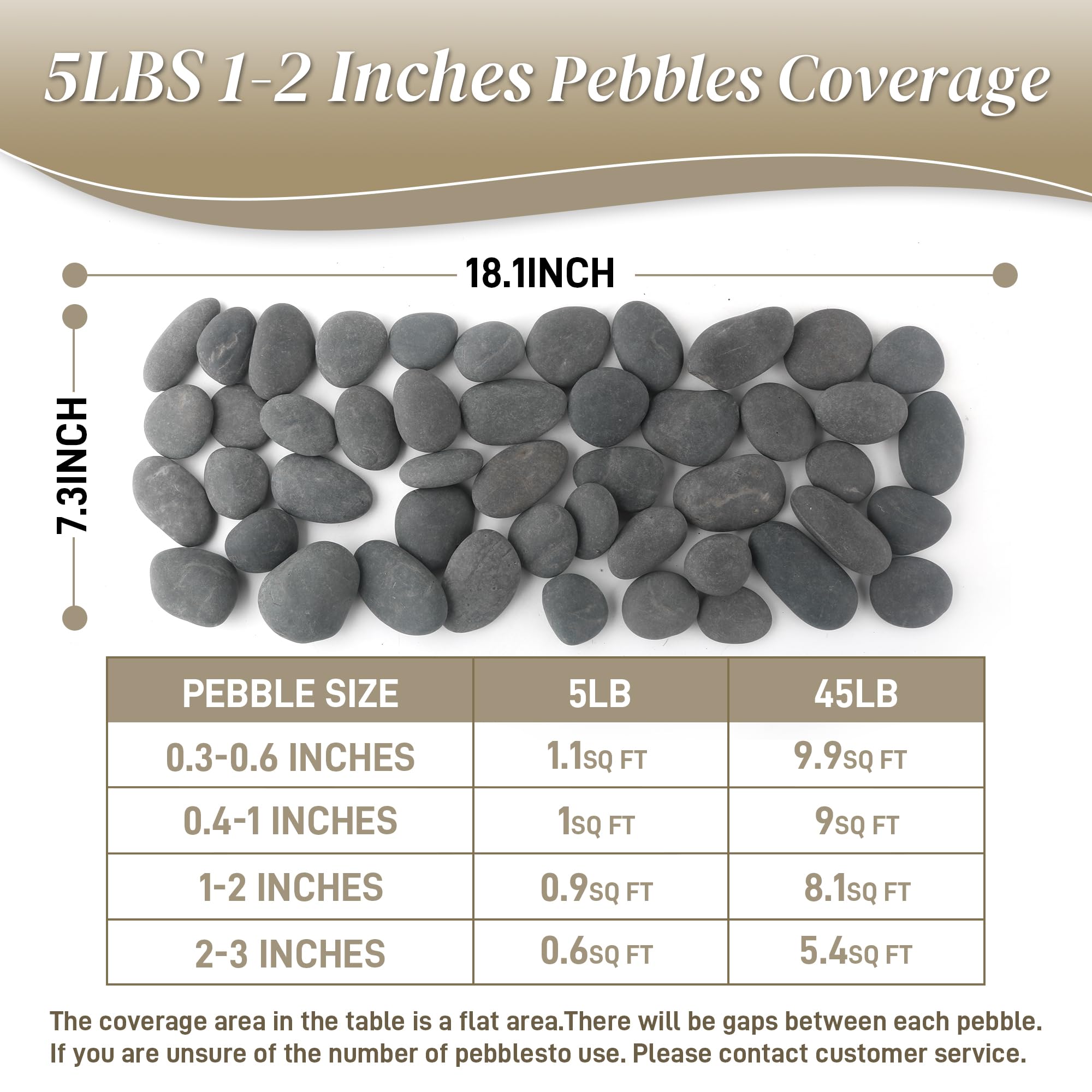 Quibbay stones for flower beds enhance aesthetics and soil structure.
