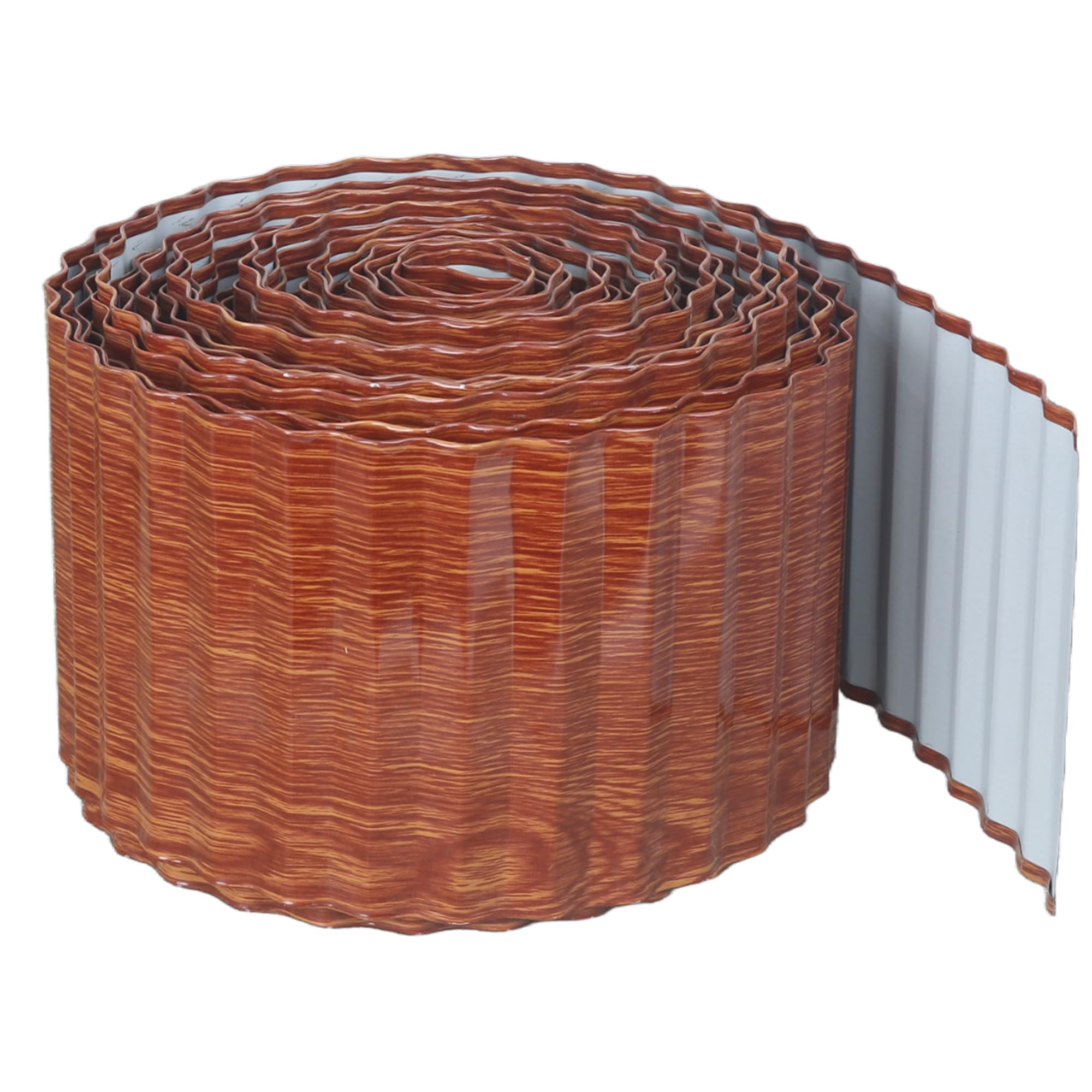 Quibbay corrugated edging setup shows durable no-dig border installation for neat garden edges.