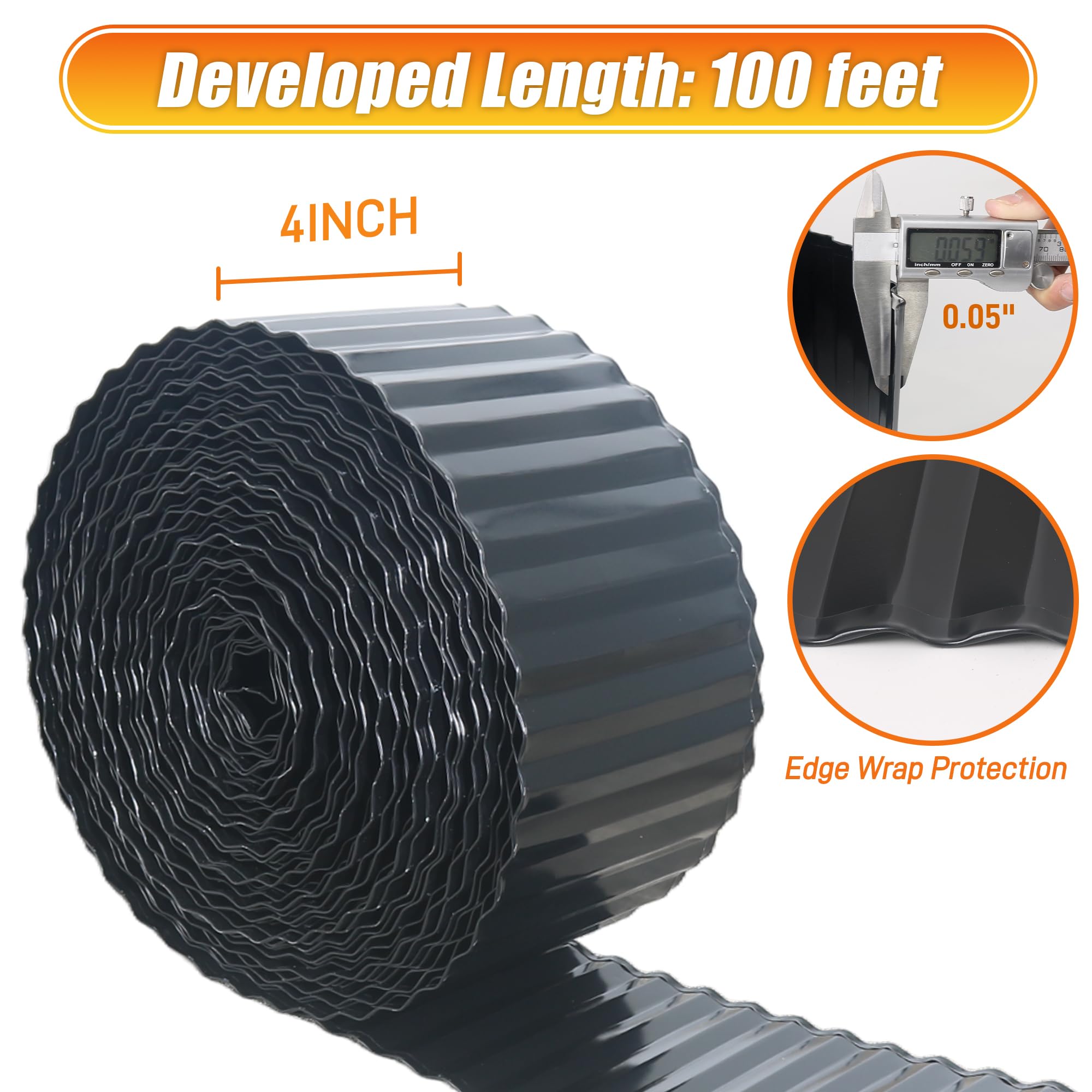 Quibbay edging shown in arc installation for flexible landscape shaping.