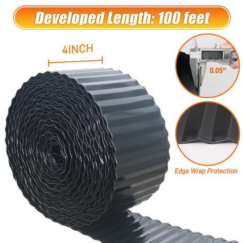 Quibbay edging shown in arc installation for flexible landscape shaping.