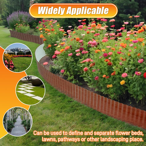 Quibbay corrugated edging multi-function-use helps control weeds and erosion.