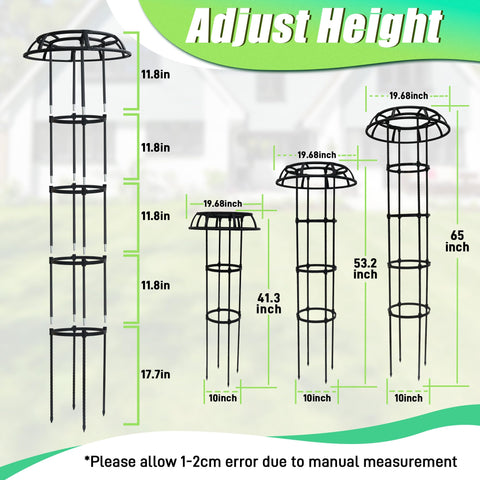 Quibbay adjustable rings offer customizable plant height for vines.