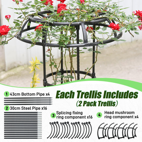 Quibbay mushroom-top design adds visual interest to your garden.