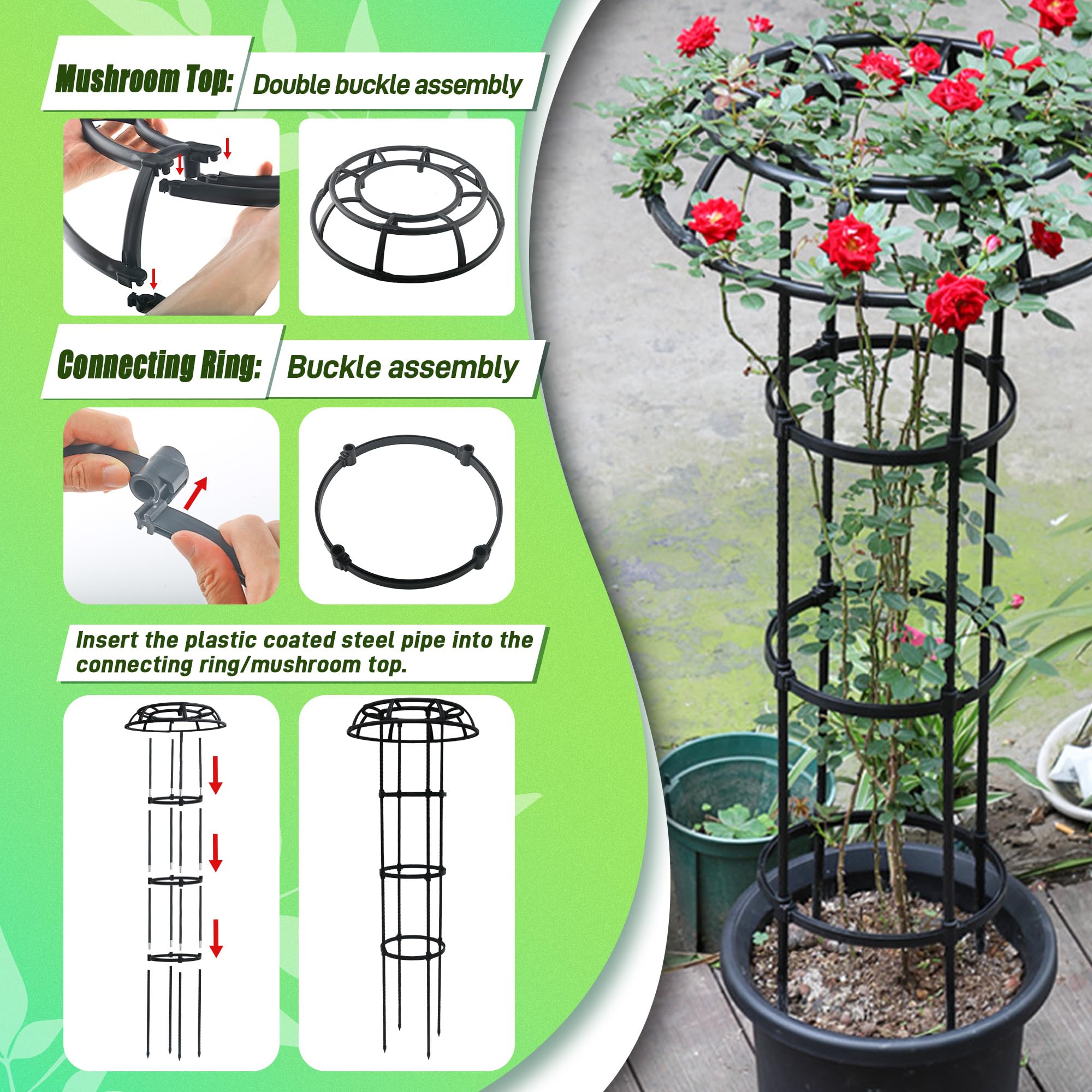 Quibbay plastic-coated metal tubes resist rust and weathering.
