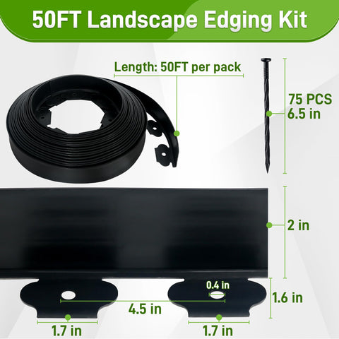 Quibbay spiral stakes anchors for sturdy no-dig edging