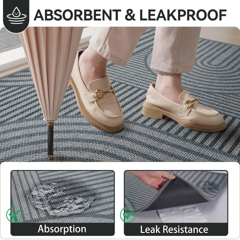 QiCaiJia mat with non-slip backing provides stable grip for daily use.