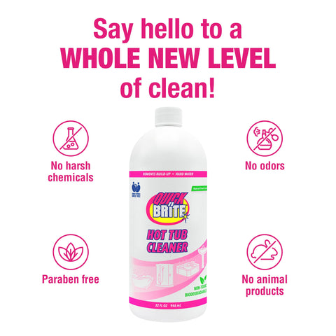 Quick N Brite eco-friendly formula bottle highlights responsible packaging.