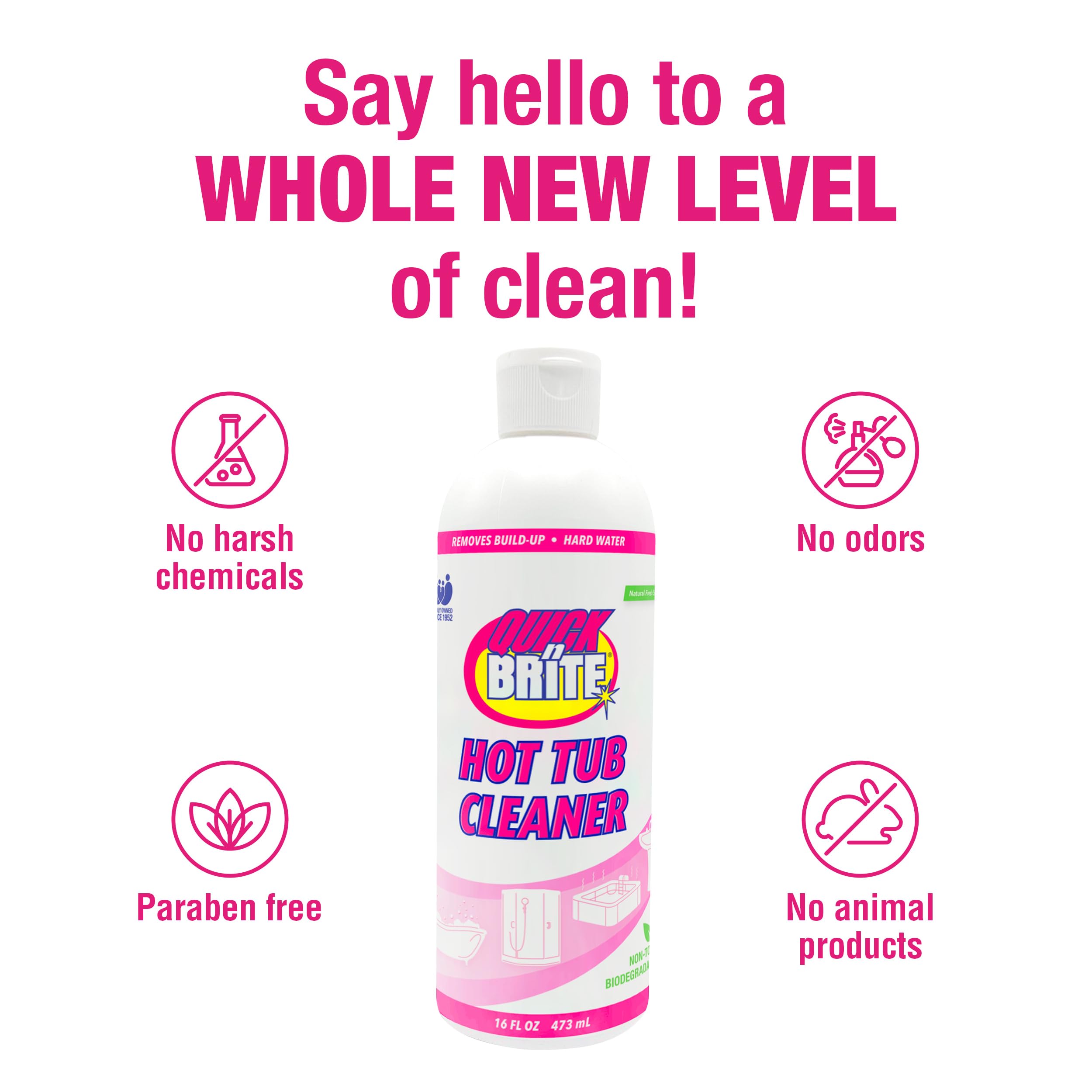 Quick N Brite cleaner for spa covers to remove grime