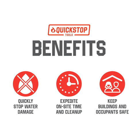 QUICKSTOP QCOM recessed-head compatibility supports modern sprinkler configurations.