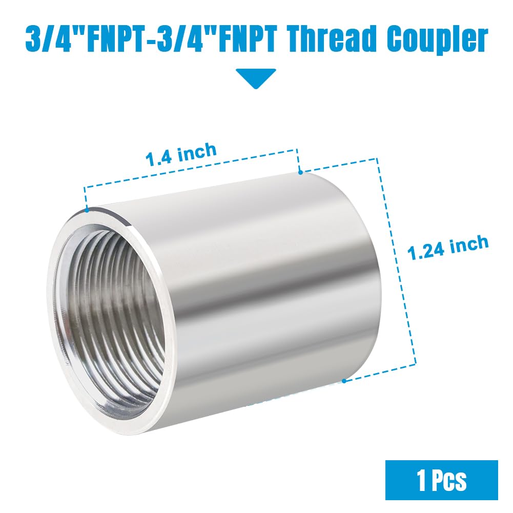 Quickun 304 stainless steel pipe coupling closeup demonstrates robust construction for demanding setups.