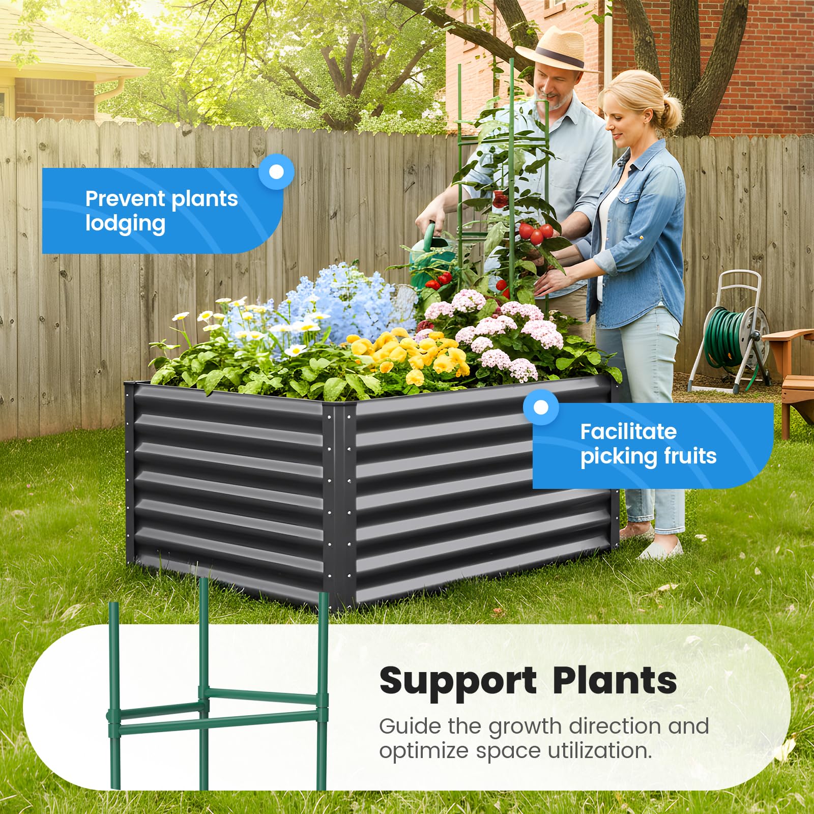 Quictent open-bottom design promotes drainage and healthier roots.