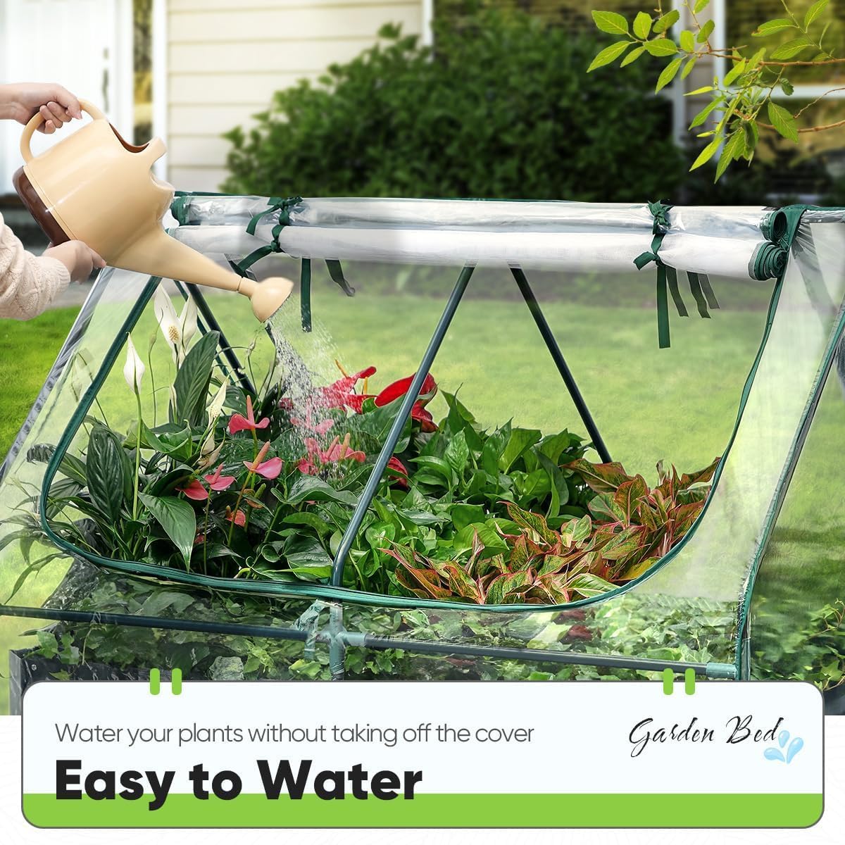 Quictent durable galvanized metal frame resists weather and heavy use.