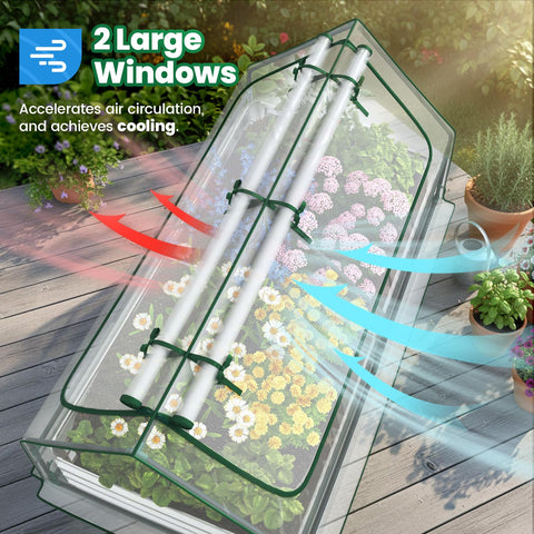 Quictent durable metal construction with middle poles prevents bending and sag