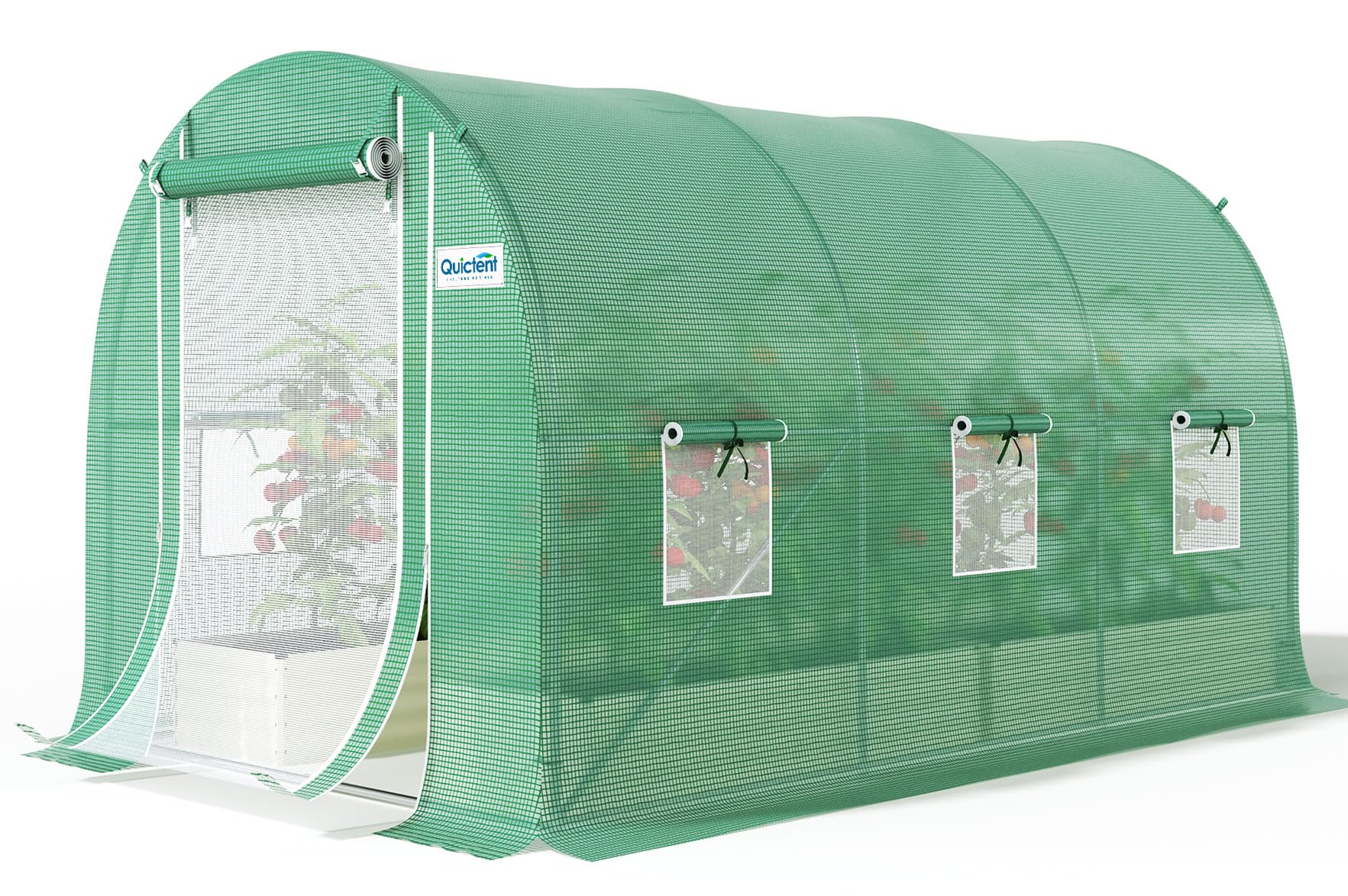 Quictent Essential 10x7 greenhouse front view for reliable outdoor growing