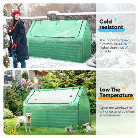 Quictent galvanized steel frame keeps the bed sturdy across seasons.