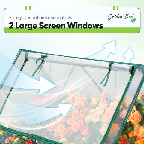Quictent mini greenhouse cover keeps birds away while maximizing warmth.