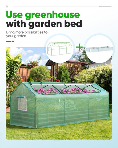 Quictent Mini Greenhouse durable frame stands up to frequent setup and outdoors use.