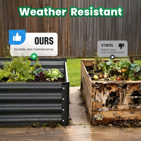 Quictent outdoor setup ready for backyard gardening.