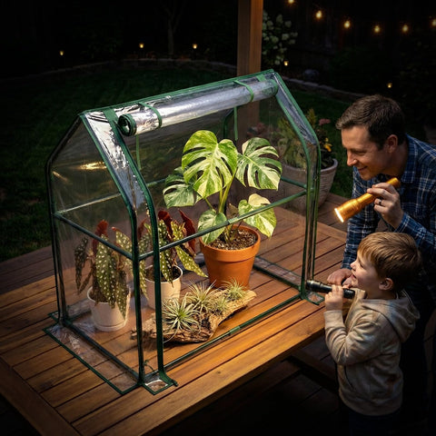 Quictent removable top cover simplifies watering and cleaning.