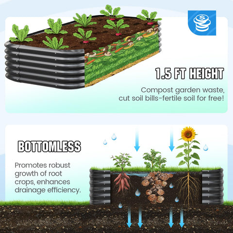Quictent safety rounded edges ensure family friendly gardening.