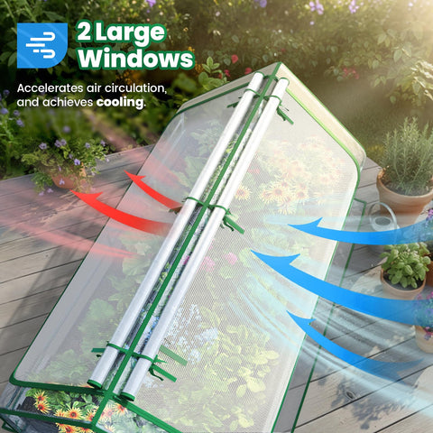 Quictent tall raised bed helps deter pests and roaming animals.