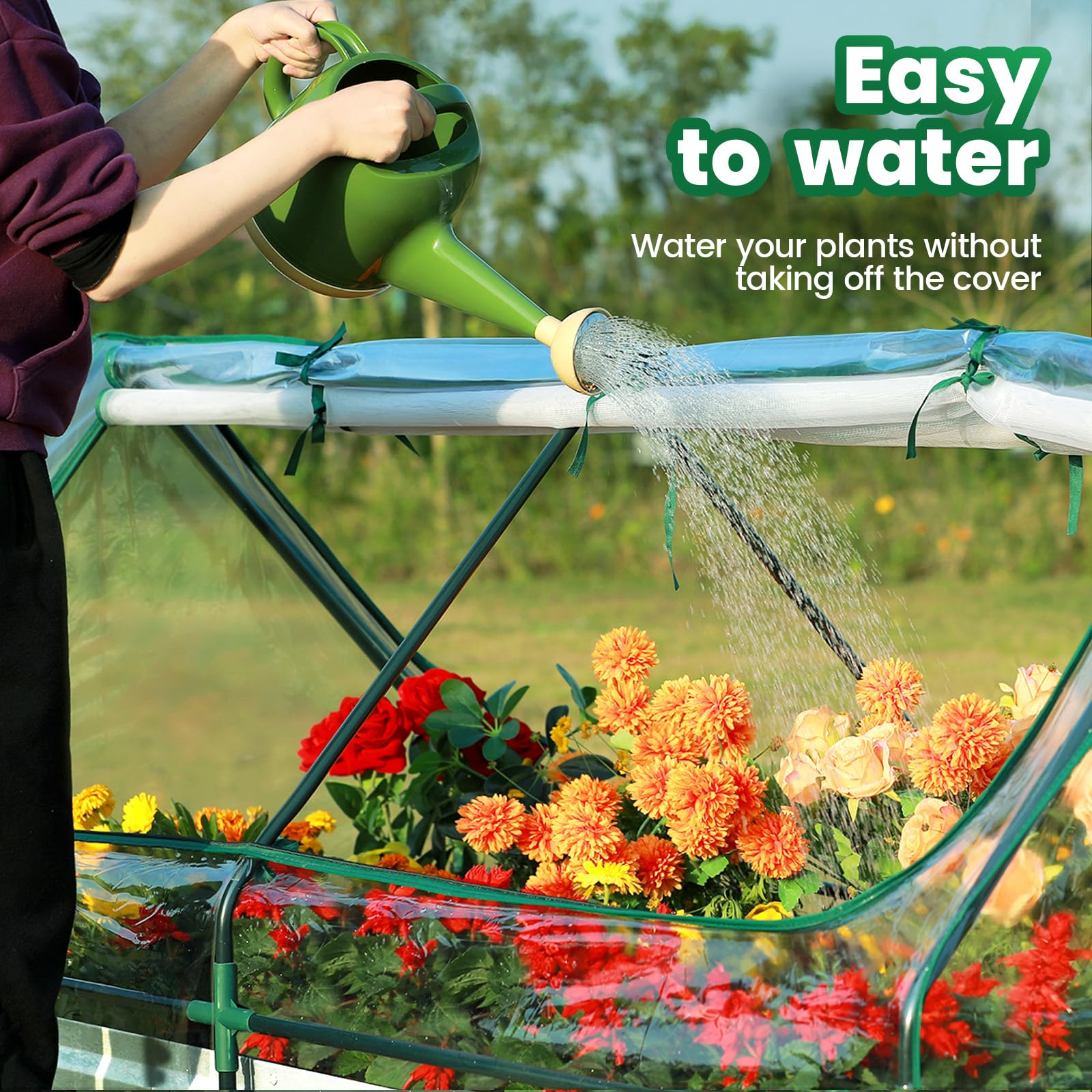Quictent bed supports growing herbs and vegetables in small spaces