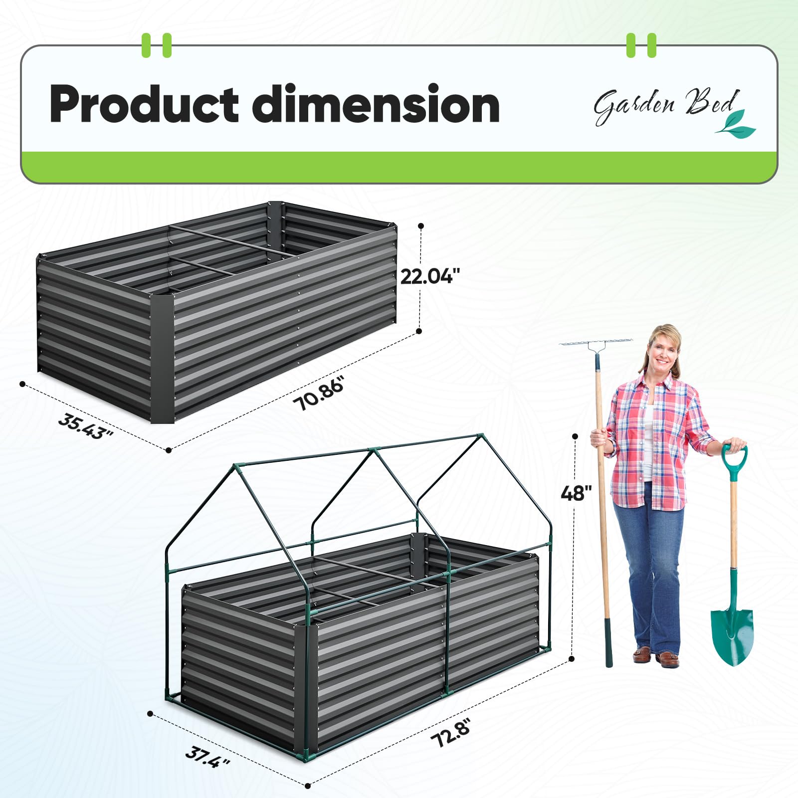 Quictent weather-resistant planter box stands up to rain and sun.