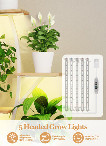 Quikraen S-shape corner plant rack saves space while showcasing greenery.