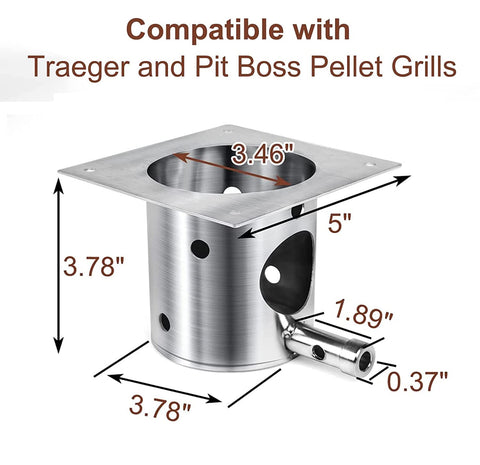 QuliMetal ash remover built into the burn pot for fast, mess-free cleanup after grilling.