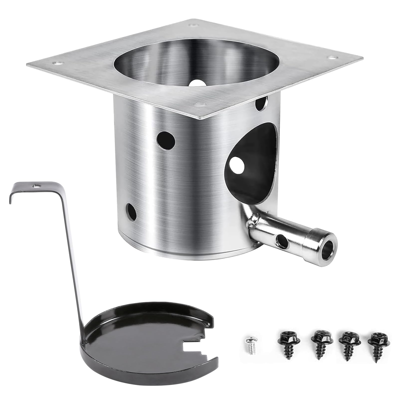 QuliMetal fire burn pot assembly compatible with Traeger and Pit Boss for quick replacement.