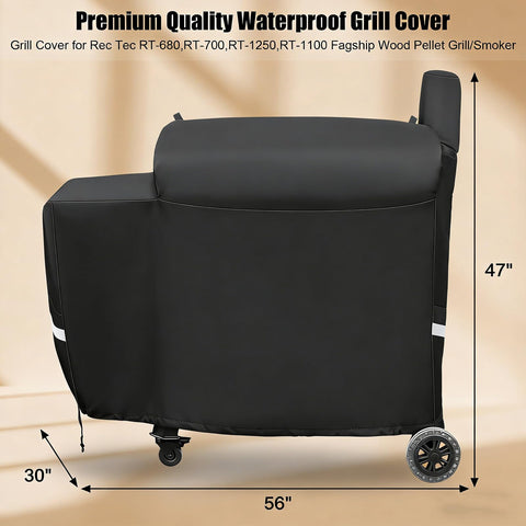 Heavy-duty 600D fabric emphasizes long-lasting protection for outdoor grilling.