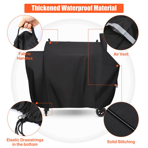 QuliMetal PB1600 cover is waterproof to shield against rain and splashes.