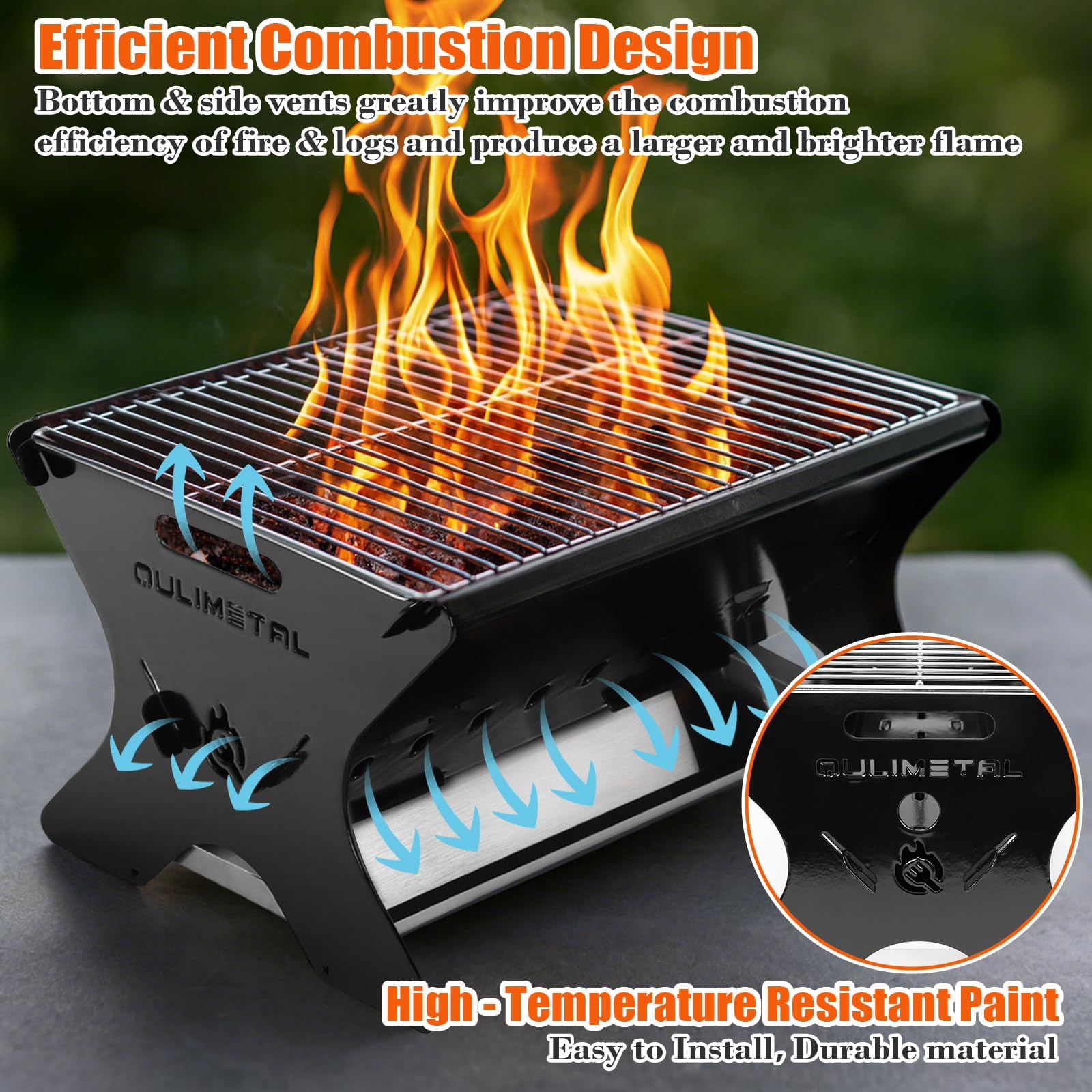 QuliMetal stainless steel cooking grate resists rust for dependable meals