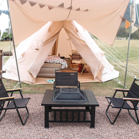 Quilushey 32-inch square footprint fits patios gardens and campsites