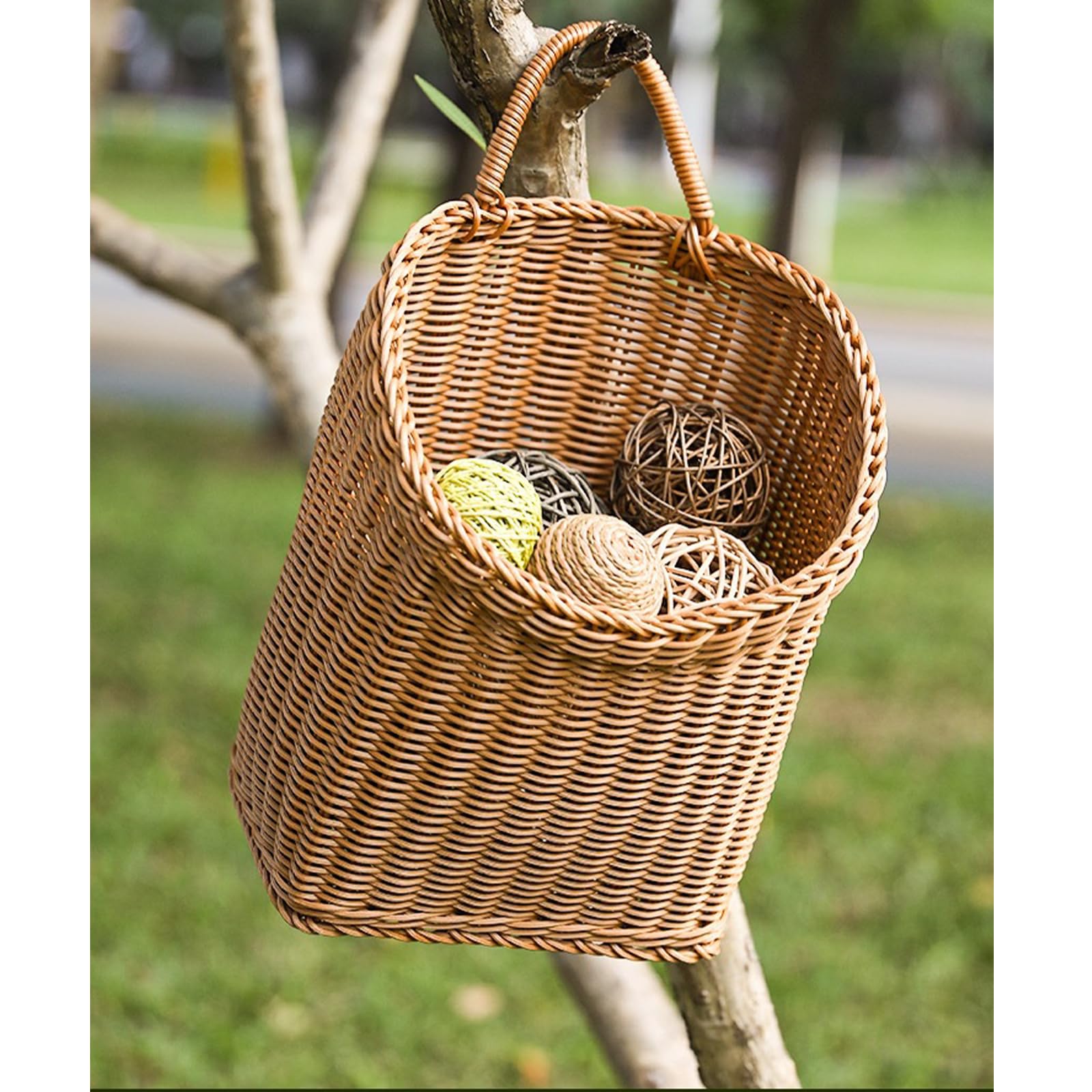 Quincry cluster display of baskets creates stylish storage and coordinated decor.