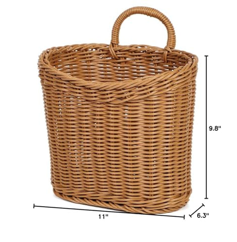Quincry modern rustic basket blends natural look with durable feel.