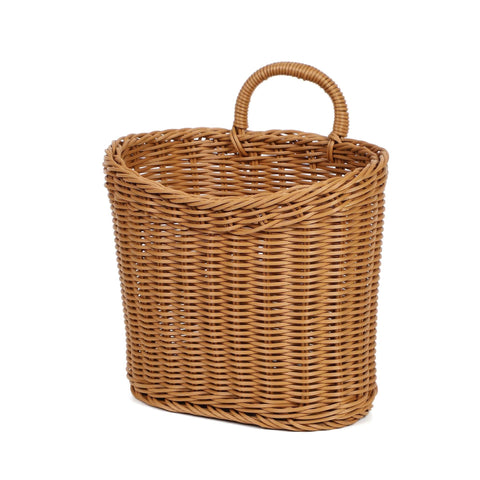 Quincry cluster of baskets for storage and display in home or cafe.