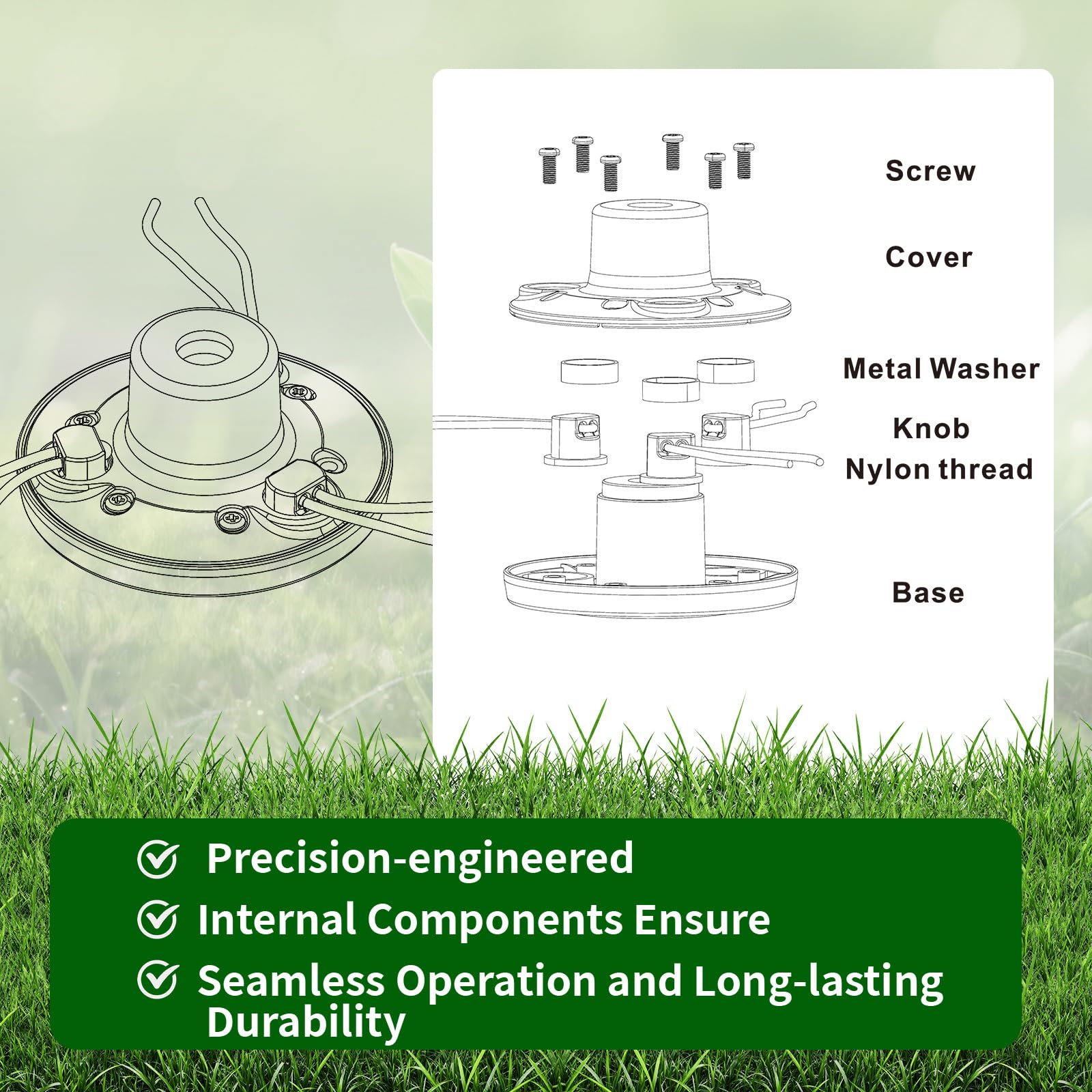 Quintillus H09 adapter kit enabling seamless fit with many trimmer brands.