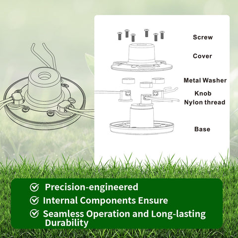 Quintillus H09 adapter kit enabling seamless fit with many trimmer brands.