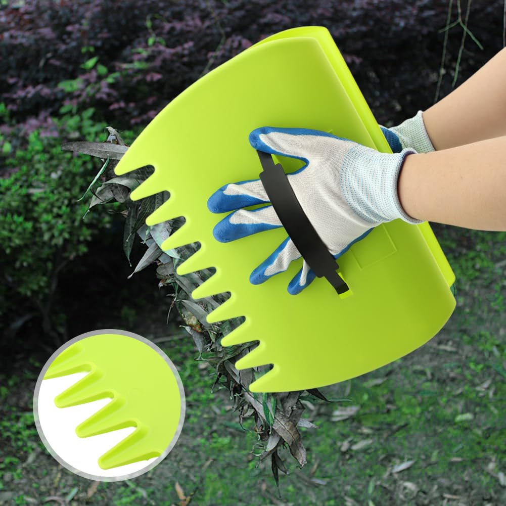 Quivorant leaf clippings and twigs ease with scoops and gloves.