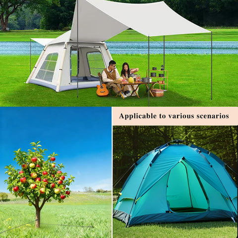 Easy setup design lets you tailor rope length for trees of different sizes.