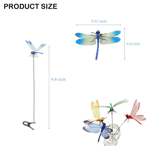 QUJIFETU dragonfly clip easily clips onto hats or clothing for playful style.