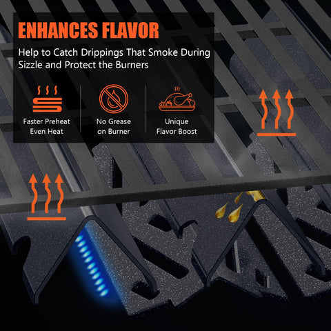 QuliMetal 16GA flavorizer bars provide lasting strength and even heat