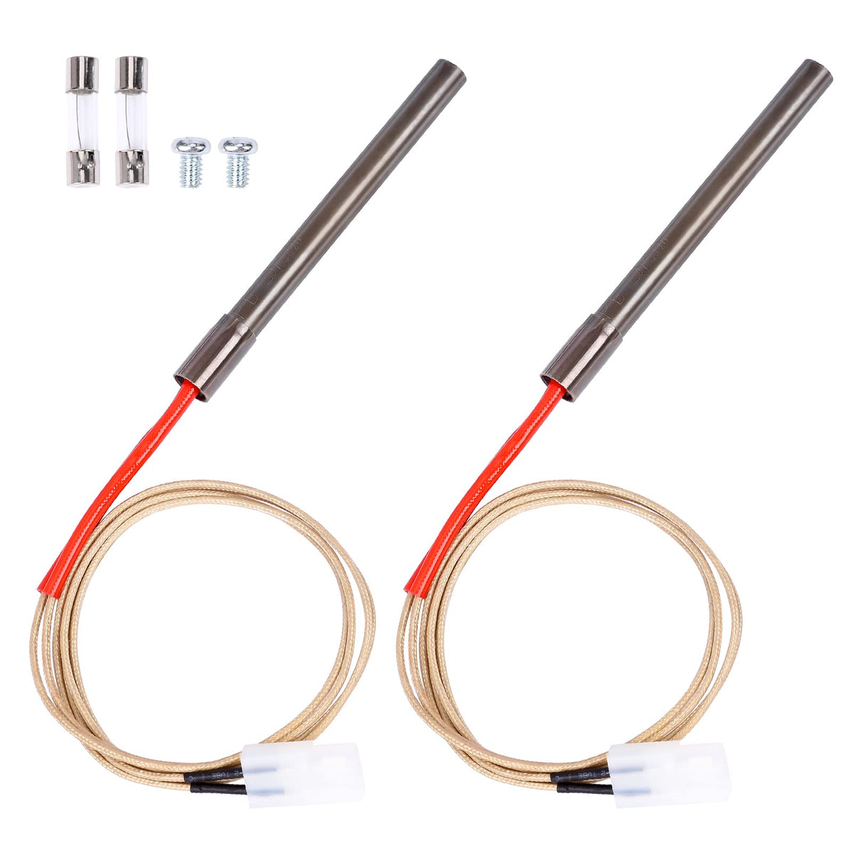 QuliMetal 2-pack ignitor kit front view for quick pellet grill ignition.