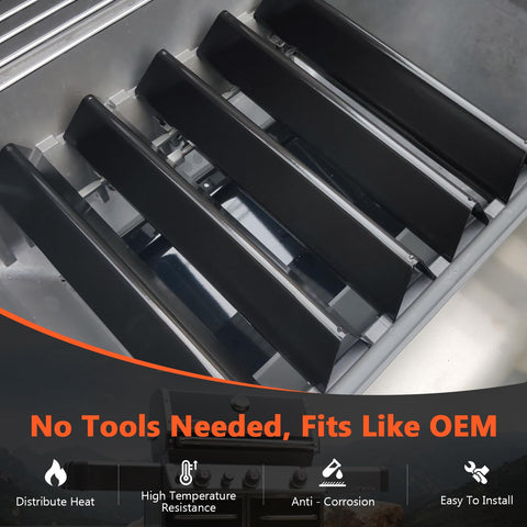 QuliMetal flavorizer bars promote even heating for consistent cooking.