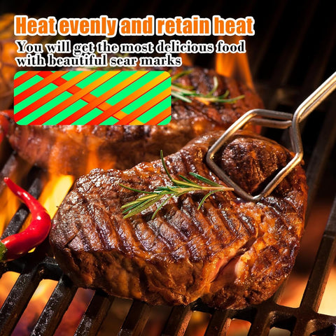 QuliMetal glossy enamel finish cleans quickly after grilling with minimal effort.