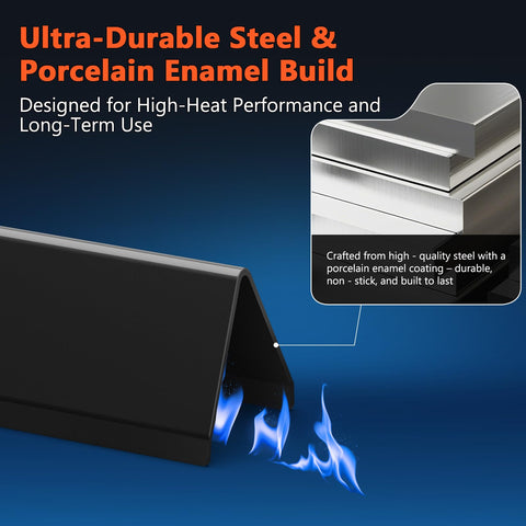 QuliMetal 15.3-inch bars installed on Weber Spirit 300 series for consistent cooking.