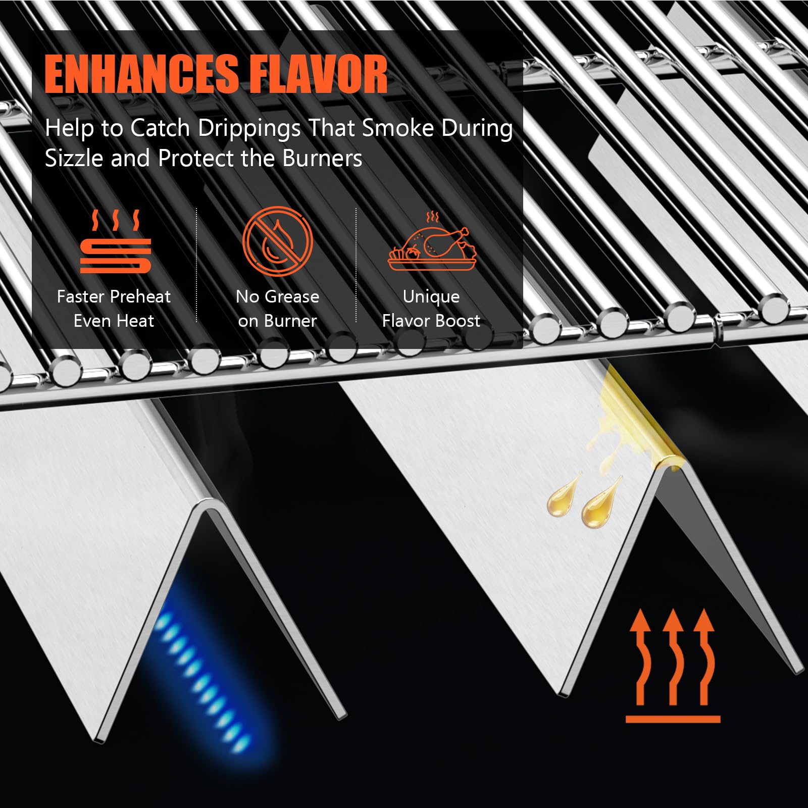 QuliMetal stainless steel flavorizer bars construction for longevity