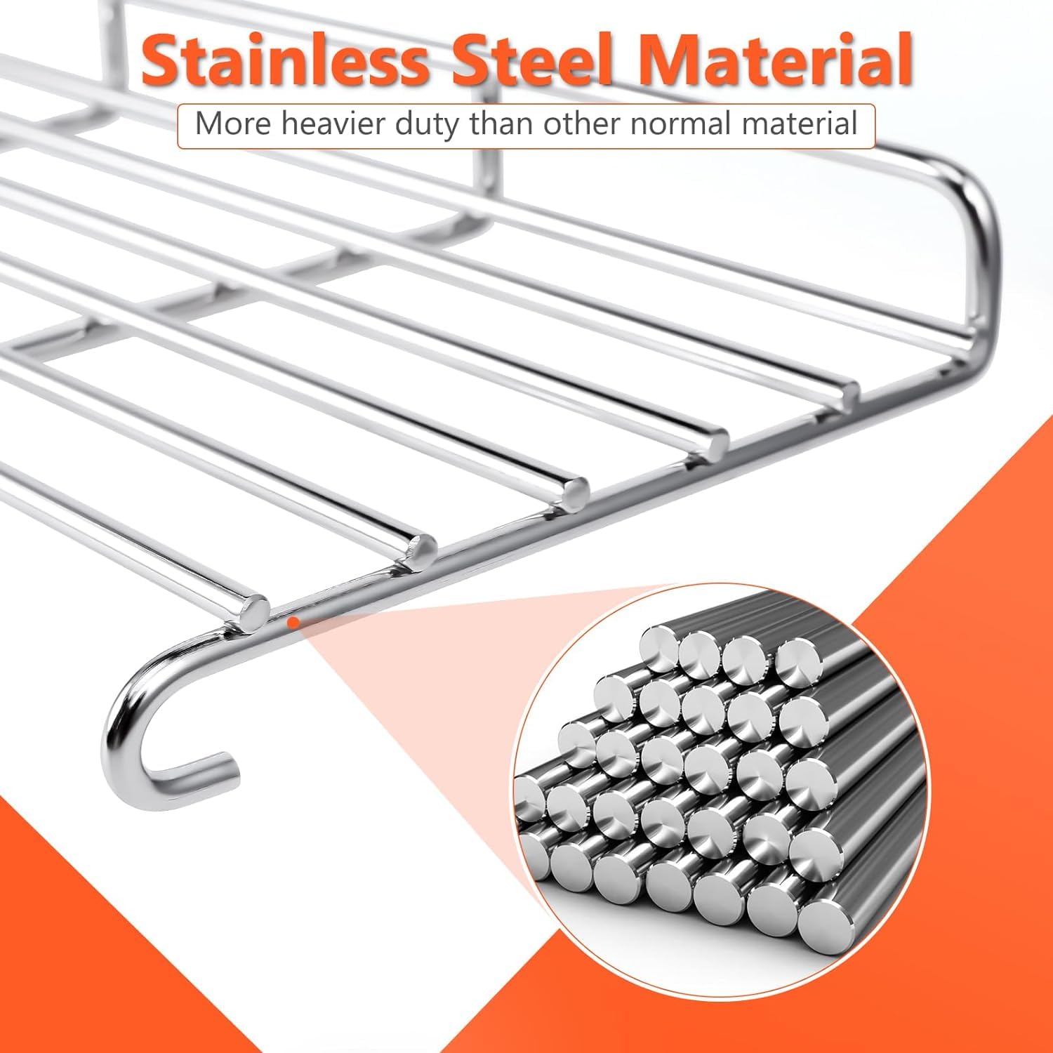 QuliMetal Genesis II warming rack stainless elevated for organized grilling.