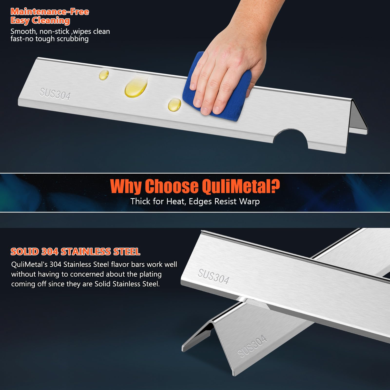 QuliMetal Genesis II heat deflectors assembly view with precise fit.